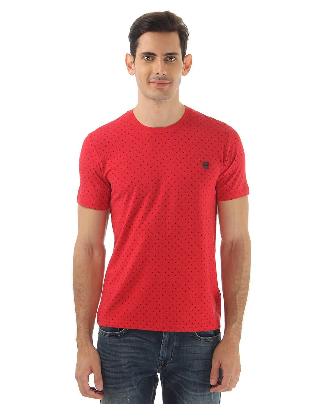 Cloak & Decker by Monte Carlo Men Red T-Shirt